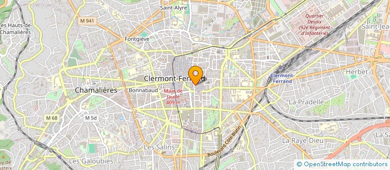 localisation de l'entreprise POTE'ART  CLERMONT-FERRAND