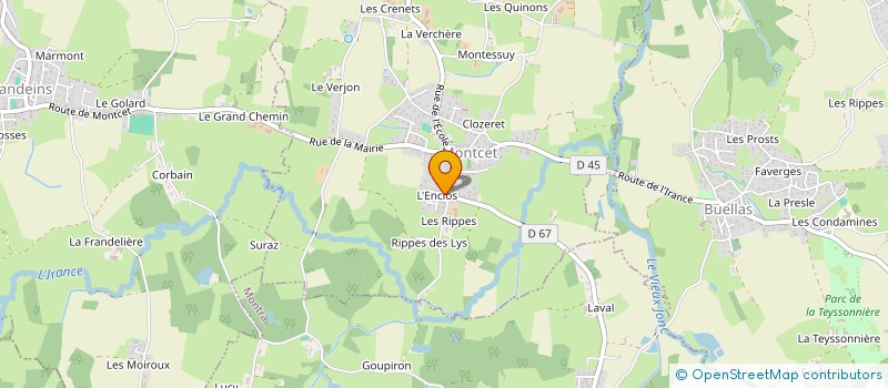 localisation de l'entreprise POTE CORP  MONTCET