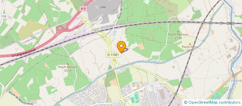 localisation de l'entreprise POTEAU ET FILS à LUNEL