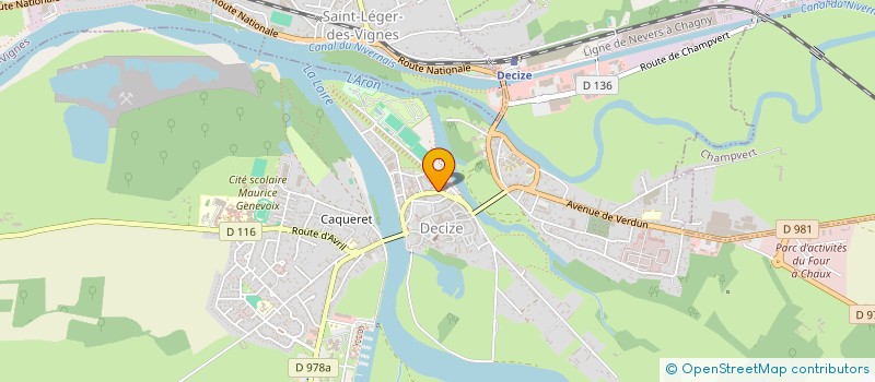 localisation de l'entreprise POTEE à DECIZE