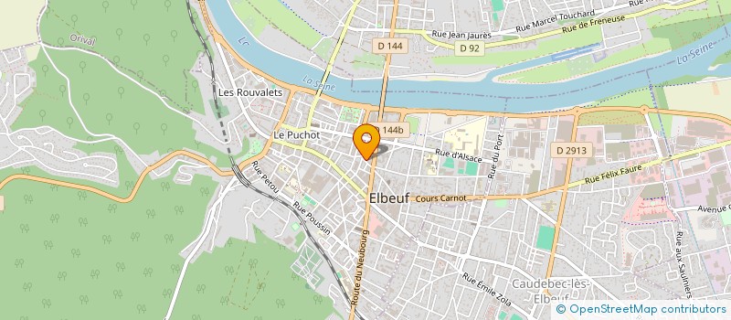 localisation de l'entreprise POTEL FRERES  ELBEUF