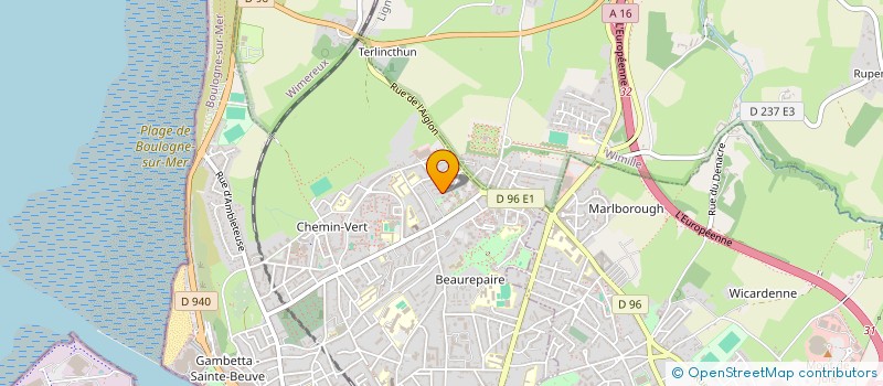 localisation de l'entreprise POTEMKIN  BOULOGNE-SUR-MER