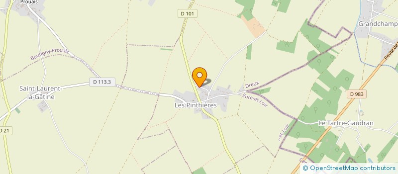 localisation de l'entreprise POTENTIEL EN REFLEXES à LES PINTHIERES