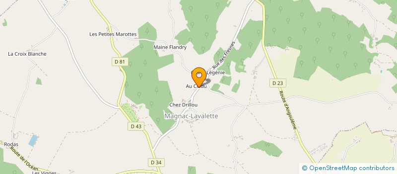 localisation de l'entreprise POTENTIEL ET DEVELOPPEMENT à MAGNAC-LAVALETTE-VILLARS