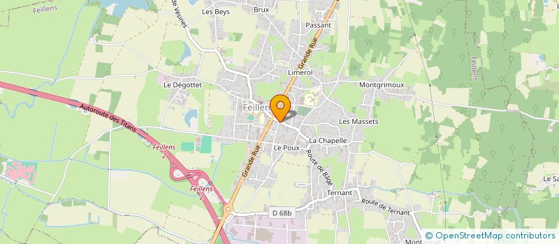 localisation de l'entreprise POTENTIELS ET ALTERNATIVES à FEILLENS