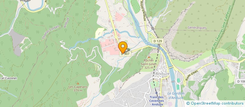 localisation de l'entreprise POTERIE D'ANDUZE - LES ENFANTS DE BOISSET  ANDUZE