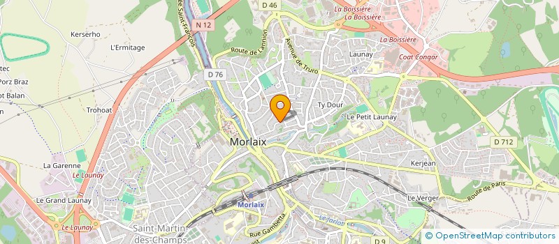 localisation de l'entreprise POTERIE MH MORLAIX à MORLAIX