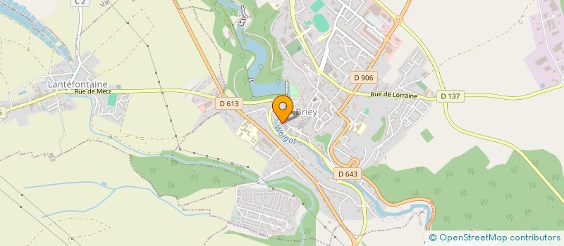 localisation de l'entreprise POTERN'CHAUSSURES à VAL DE BRIEY
