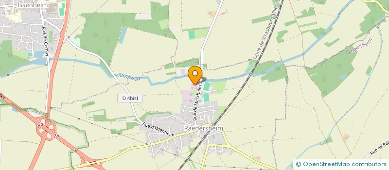 localisation de l'entreprise POTERNE  RAEDERSHEIM