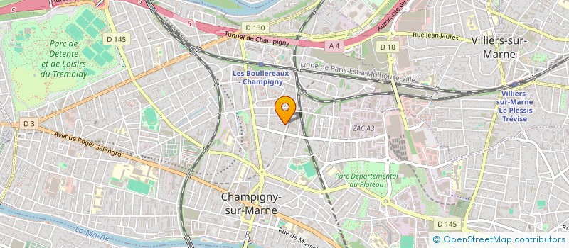 localisation de l'entreprise POTES BULLES à CHAMPIGNY-SUR-MARNE