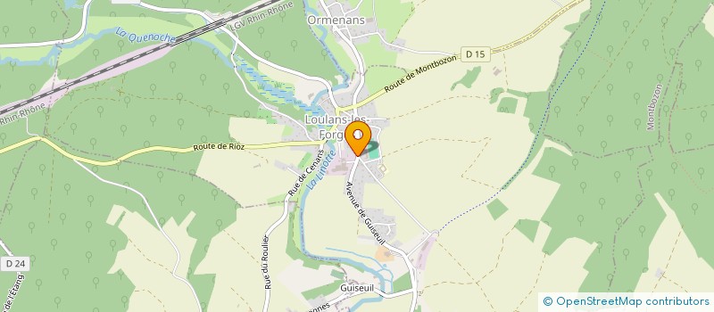 localisation de l'entreprise POTES CANCOILLOTTE BIERE  LOULANS-VERCHAMP