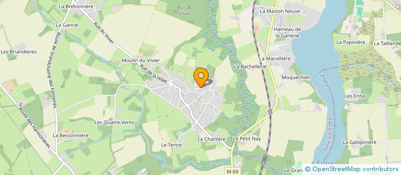 localisation de l'entreprise POTES DE FOIN  LA CHAPELLE-SUR-ERDRE