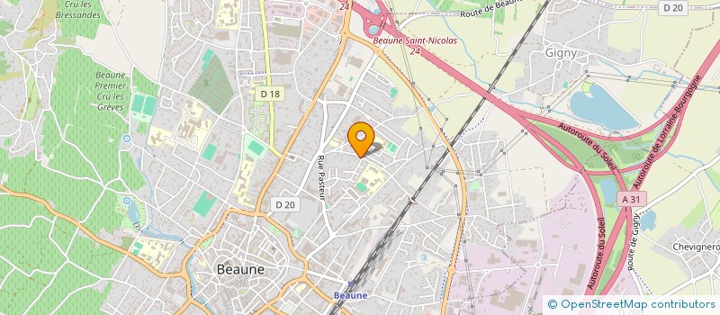 localisation de l'entreprise POTES EN CIEL à BEAUNE