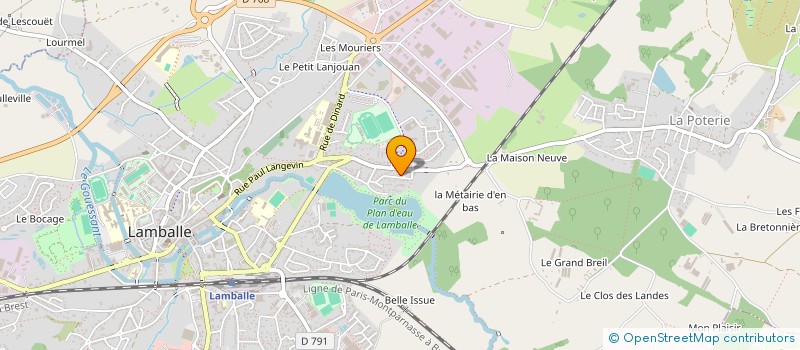 localisation de l'entreprise POTES EN FETE  LAMBALLE-ARMOR