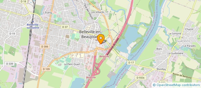 localisation de l'entreprise POTET à VILLEFRANCHE-SUR-SAONE