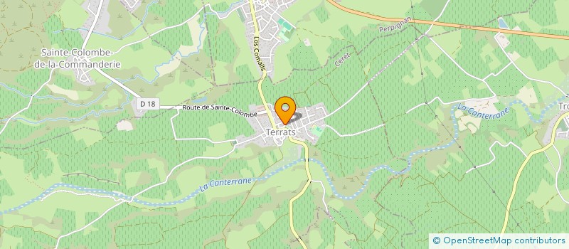 localisation de l'entreprise POTET FAMILY  THUIR