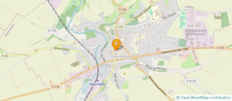 localisation de l'entreprise POTFER à MONTDIDIER