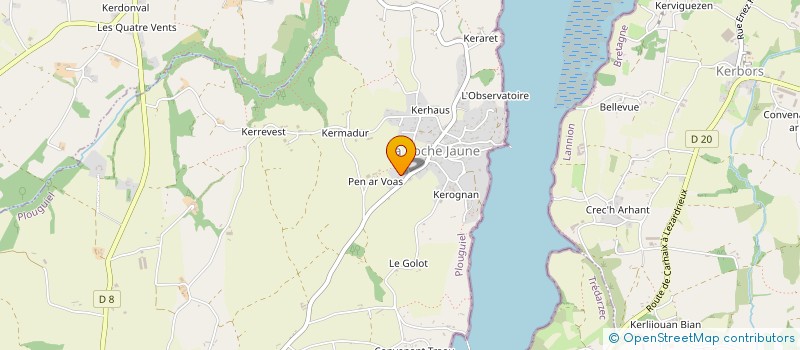 localisation de l'entreprise POTHEAU  PLOUGUIEL