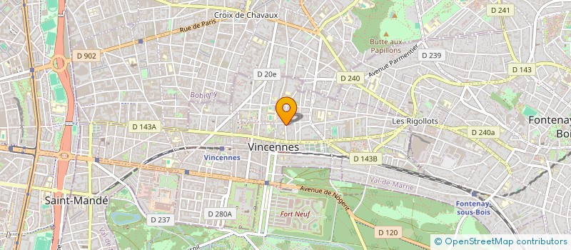 localisation de l'entreprise POTHERAT SUZANNE PICAULT à VINCENNES