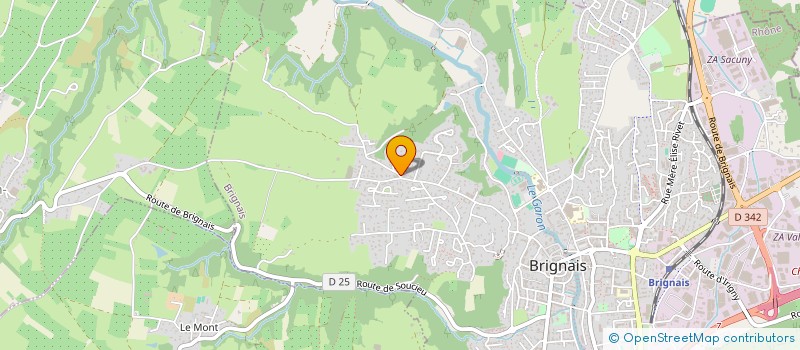 localisation de l'entreprise POTHIN  BRIGNAIS