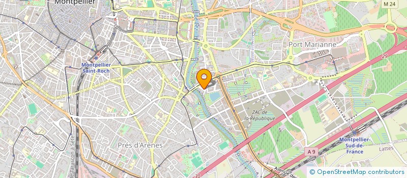 localisation de l'entreprise POTHOS  MONTPELLIER