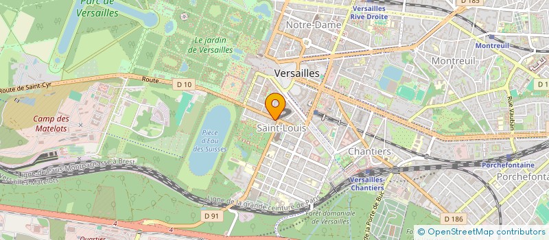 localisation de l'entreprise POTHRON ET BINET INDIVISION à VERSAILLES