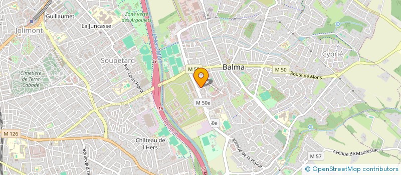 localisation de l'entreprise POTI MONTAGE FRANCE  BALMA