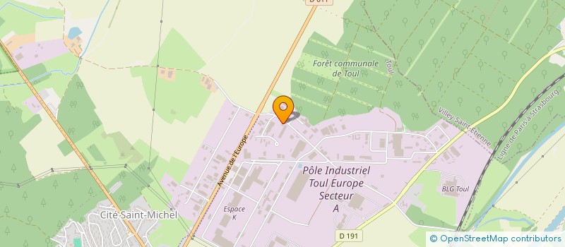localisation de l'entreprise POTIER à TOUL
