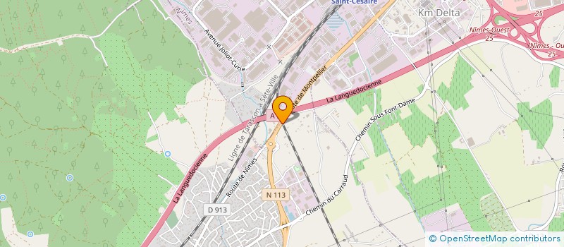 localisation de l'entreprise POTIER  MILHAUD