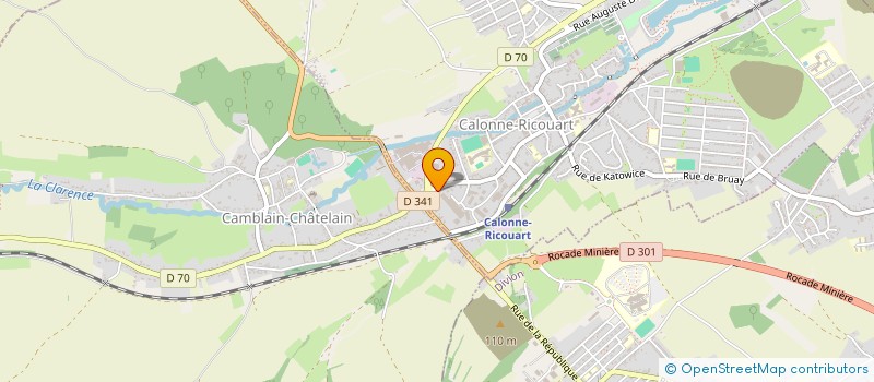 localisation de l'entreprise POTIER PATRICK CONSTRUCTIONS  CALONNE-RICOUART