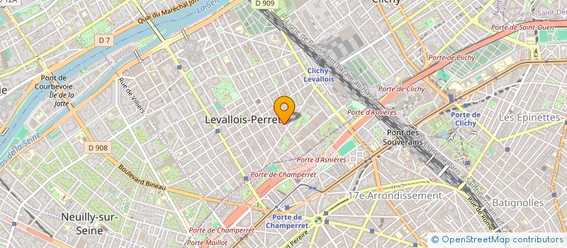 localisation de l'entreprise POTIER PRODUCTIONS DE FILMS à LEVALLOIS-PERRET