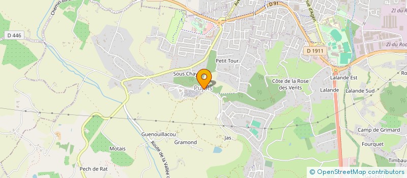 localisation de l'entreprise POTIERS EN BASTIDES  PUJOLS