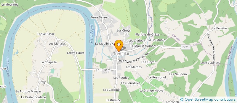 localisation de l'entreprise POTIERS EN PERIGORD à LIMEUIL