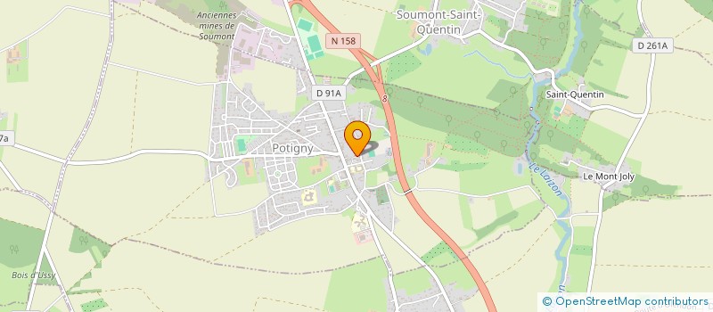 localisation de l'entreprise POTIGNY SANTE REEDUCATION  BONS-TASSILLY