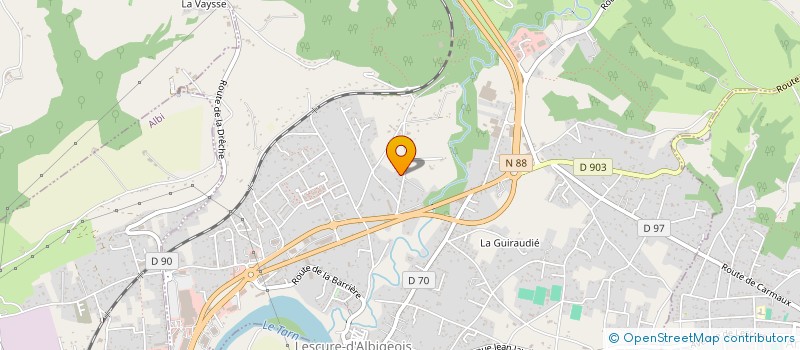 localisation de l'entreprise POTIMPOR à LESCURE D'ALBIGEOIS