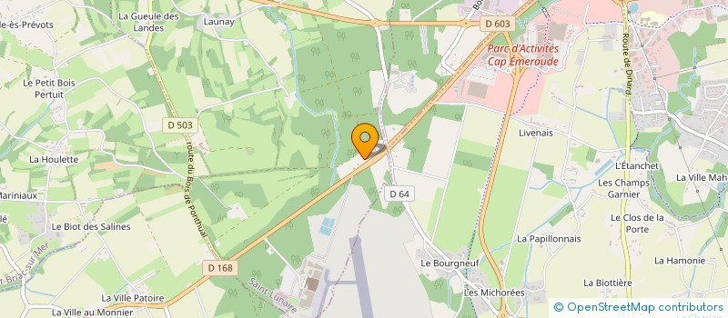 localisation de l'entreprise POTIN ACQUISITIONS  SAINT-LUNAIRE