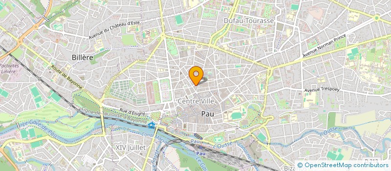 localisation de l'entreprise POTIN HABILLEMENT à PAU