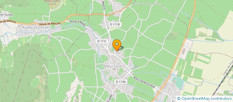 localisation de l'entreprise POTINET AMPEAU à MEURSAULT