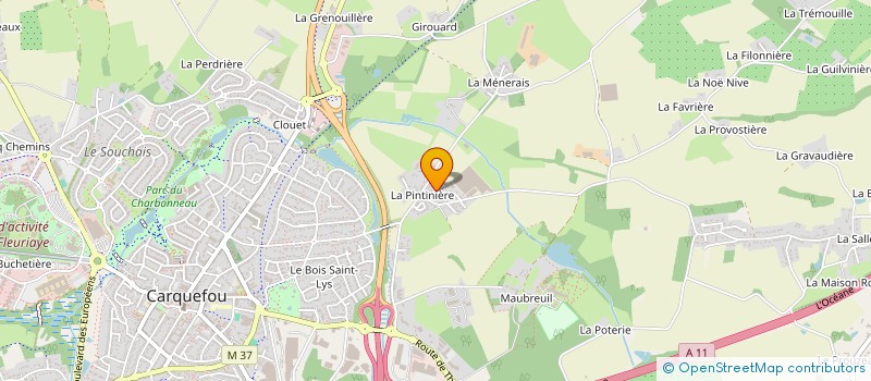 localisation de l'entreprise POTIRON à CARQUEFOU