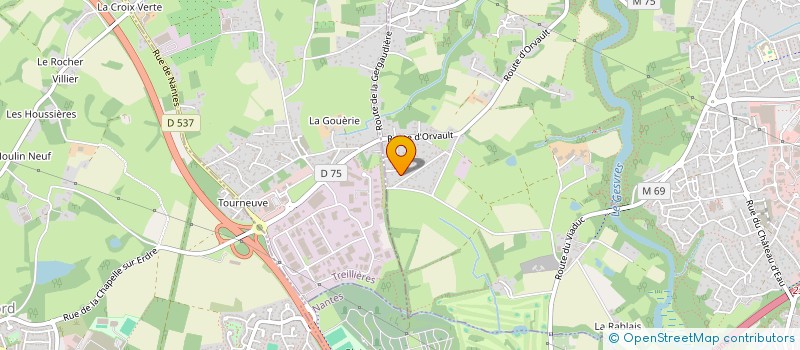 localisation de l'entreprise POTIRON FLOR NOUVELLE  CHAPELLE-SUR-ERDRE (LA)