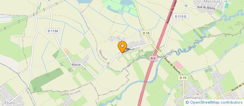 localisation de l'entreprise POTIRON PERE ET FILLE  MERCEUIL