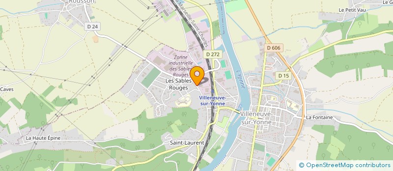 localisation de l'entreprise POTLAY  VILLENEUVE-SUR-YONNE