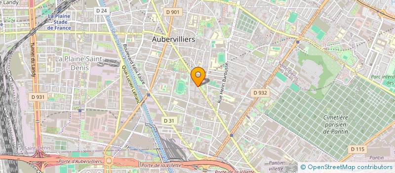 localisation de l'entreprise POTOCZNY à AUBERVILLIERS