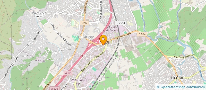 localisation de l'entreprise POTONET TEXTILES à LA FARLEDE