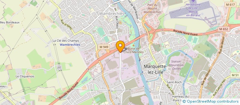 localisation de l'entreprise POTREL  MARQUETTE-LEZ-LILLE