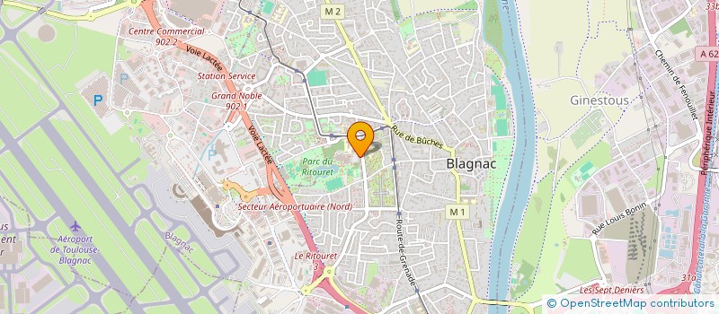 localisation de l'entreprise POTREL  BLAGNAC