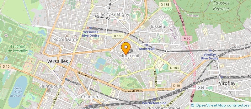 localisation de l'entreprise POTRON-MINET  VERSAILLES