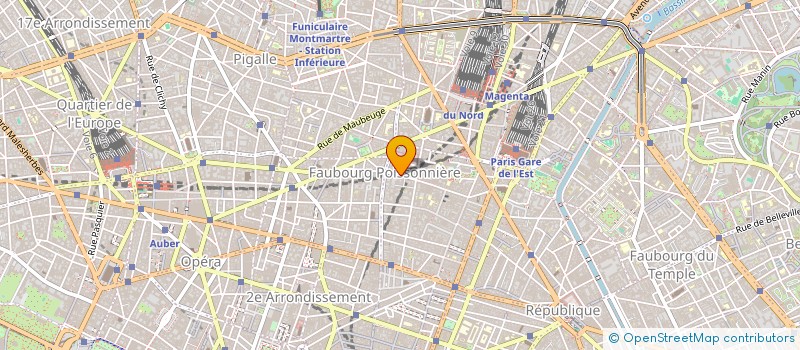 localisation de l'entreprise POTTEAU INTERIEUR à PARIS