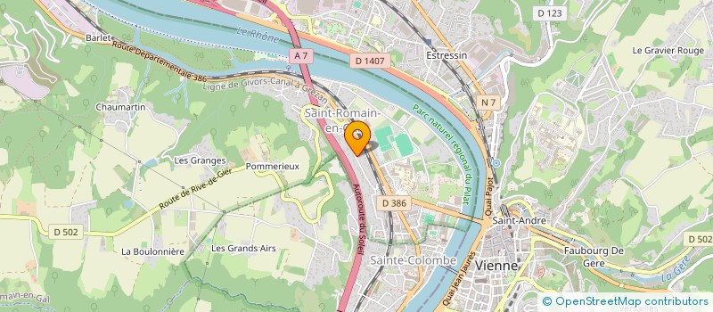 localisation de l'entreprise POTTIER  SAINT-ROMAIN-EN-GAL