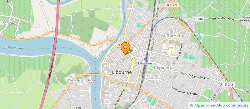 localisation de l'entreprise POTTIER BIJOUX à LIBOURNE